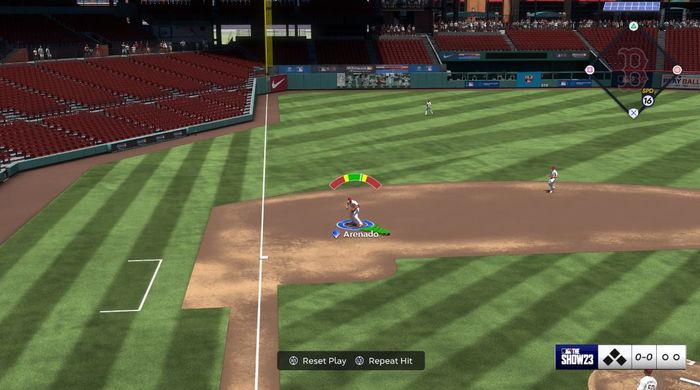 MLB The Show 23 fielding practice