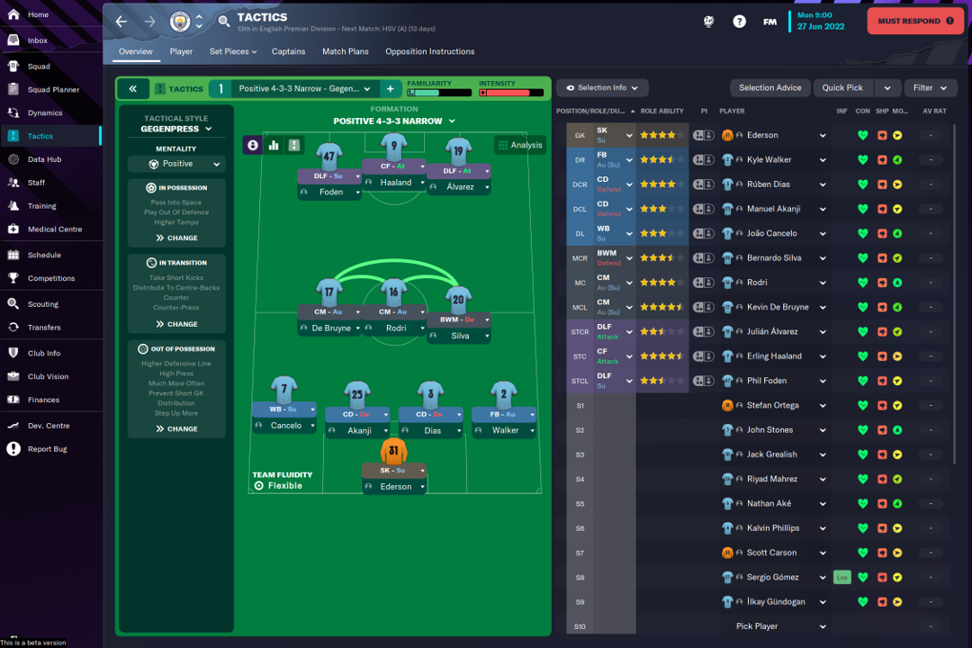 FM23 Formations 4-3-3