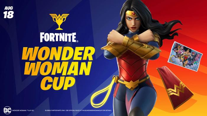fortnite, wonder woman cup