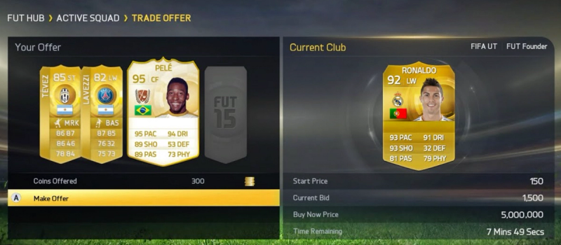 EA removes trade offers from FIFA 15 Ultimate Team