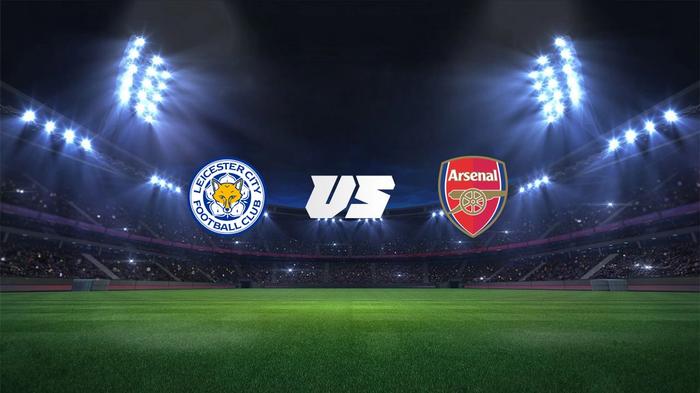 leicester city vs arsenal flags