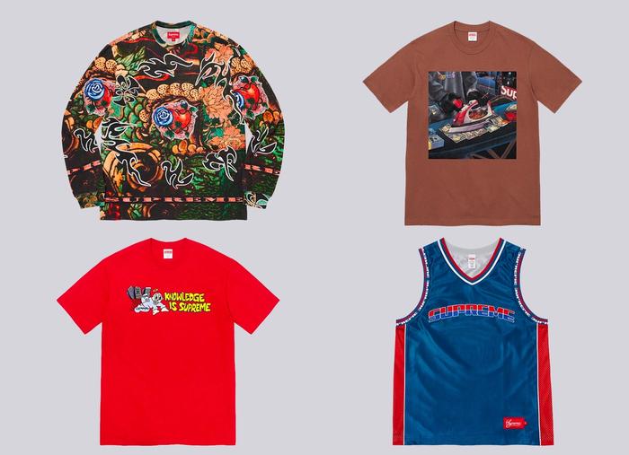 Supreme Spring/Summer 2022 Tee Collection.