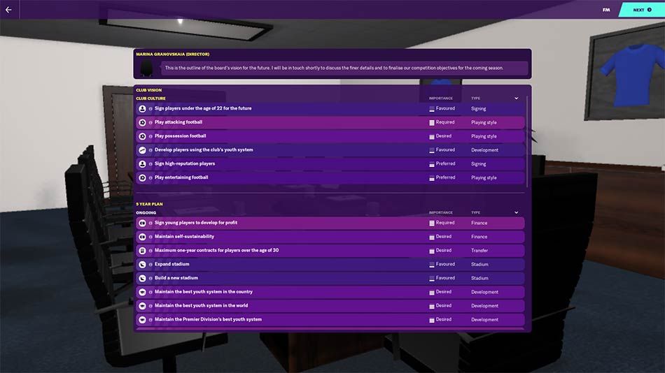 Chelsea's board have a lot of tasks for you in FM20