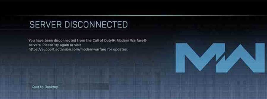 How to fix Warzone "Server Disconnected" Problem - MW Server Disconnected