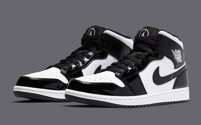 Best Air Jordan 1 Under 200 "All-Star 2021" product image of a pair of black and white sneakers.