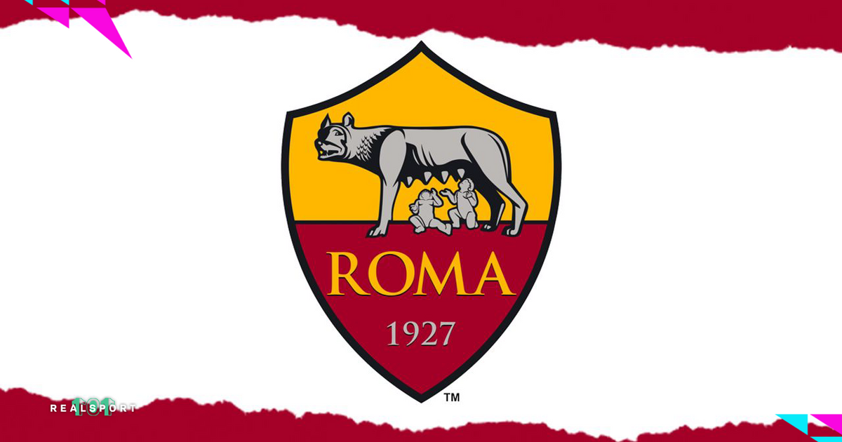 AS Roma badge on white and red background