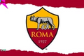 AS Roma badge on white and red background
