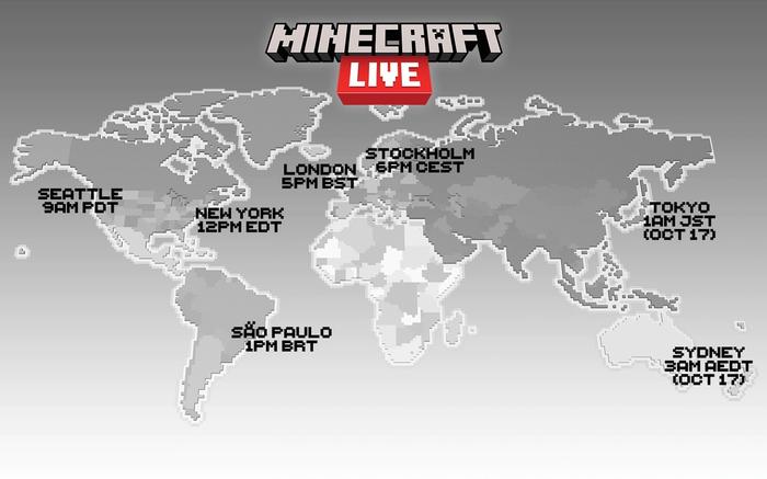 Minecraft Live air times