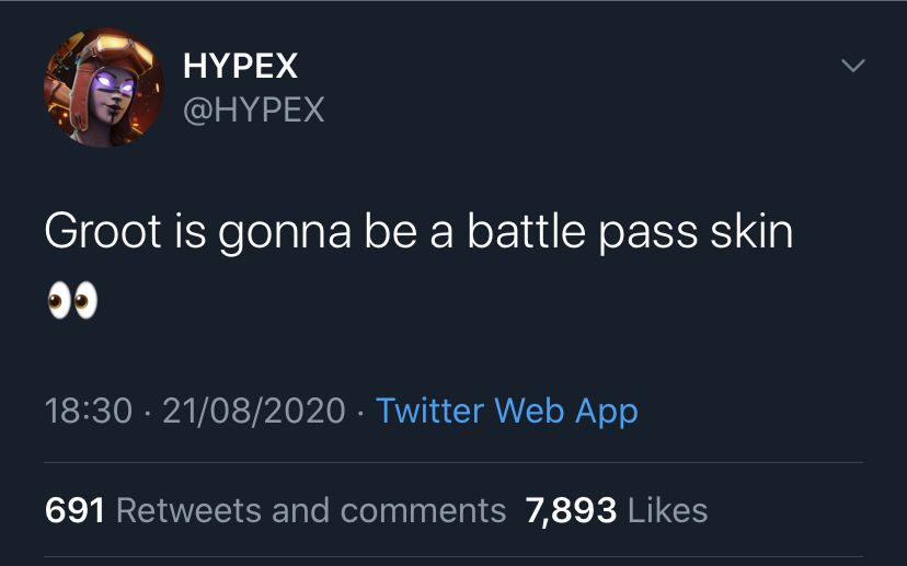 Hypex Groot Tweet