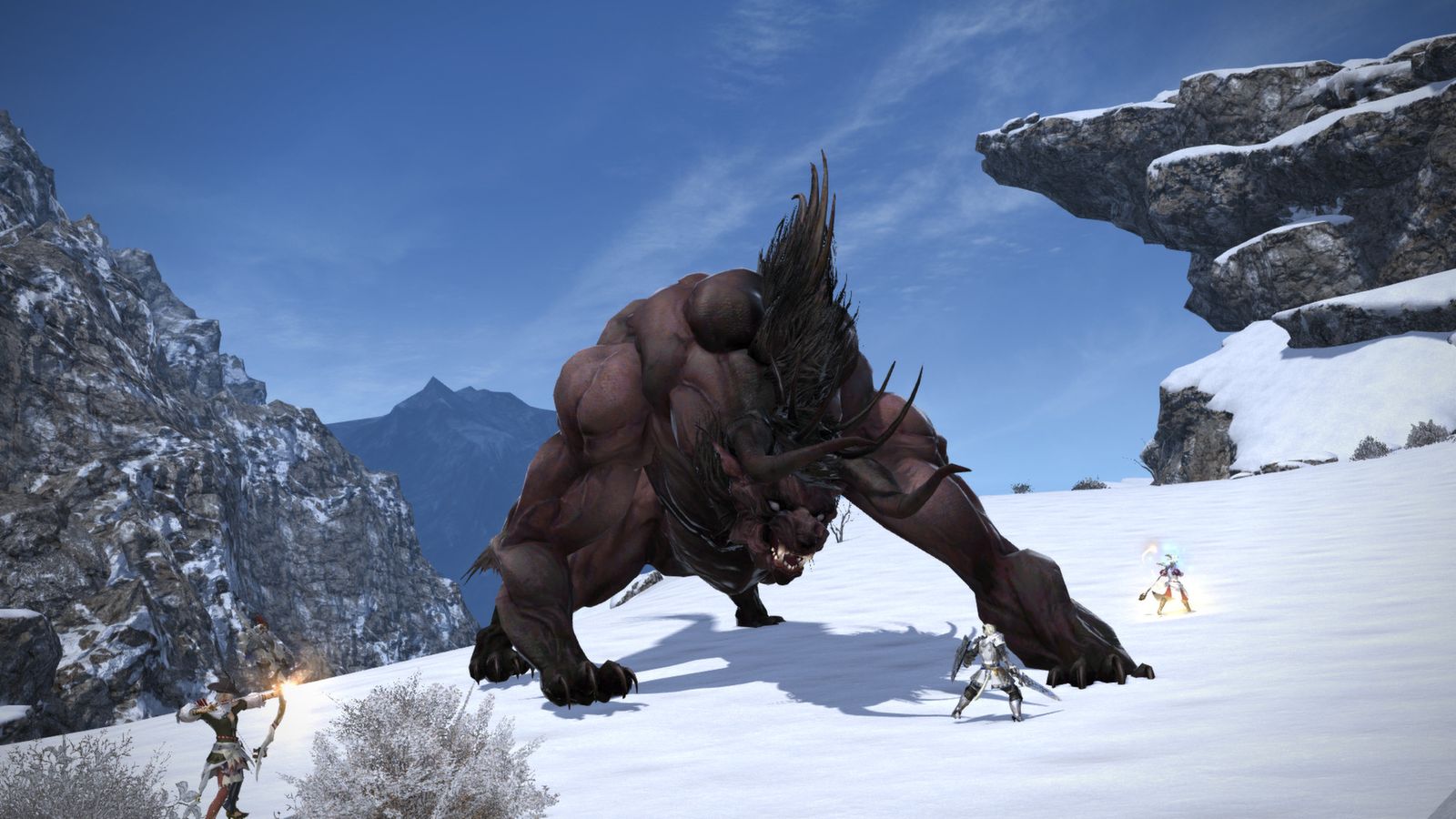 FFXIV features battles with large enemies in its end-game