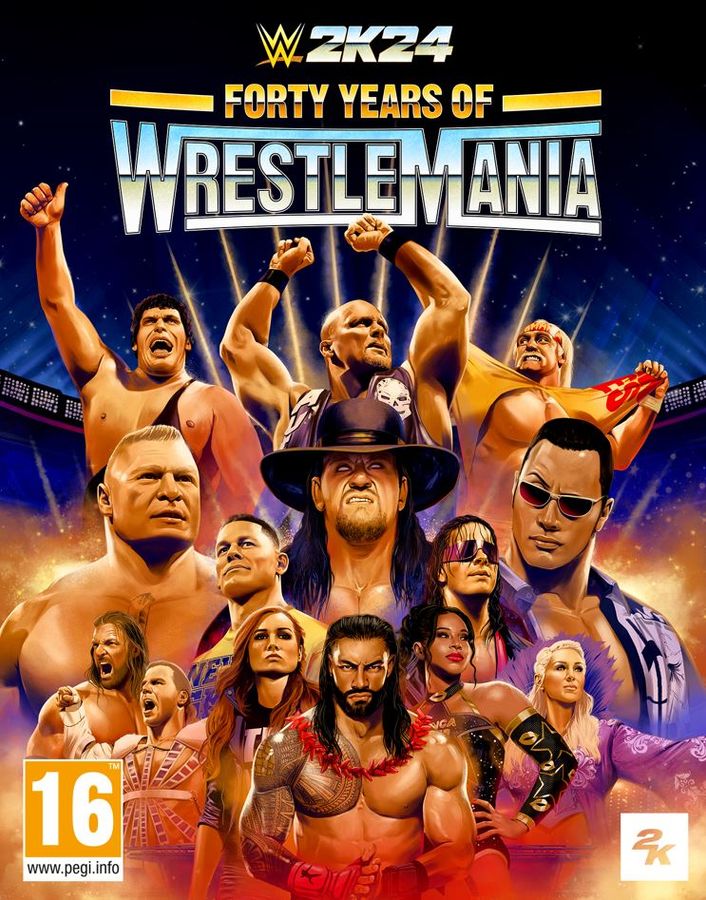 WWE 2K24 mania cover
