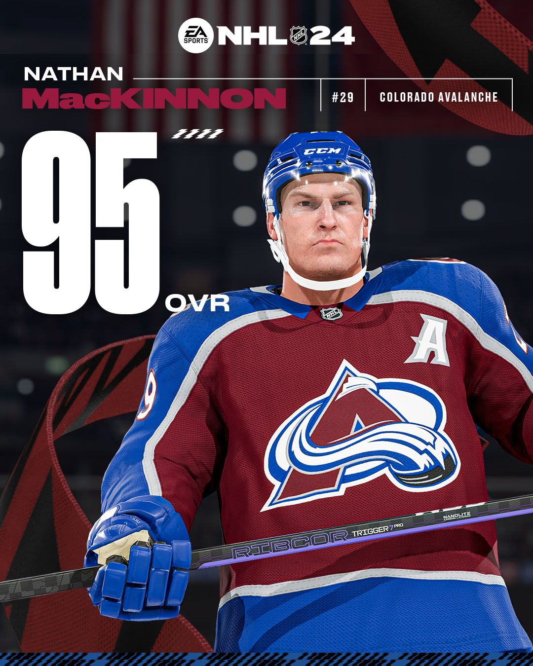 NHL 24 Nathan MacKinnon