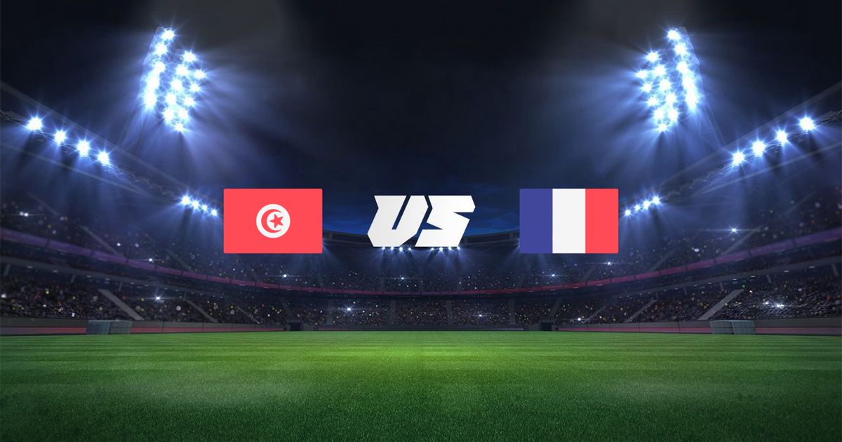 tunisia vs france flags