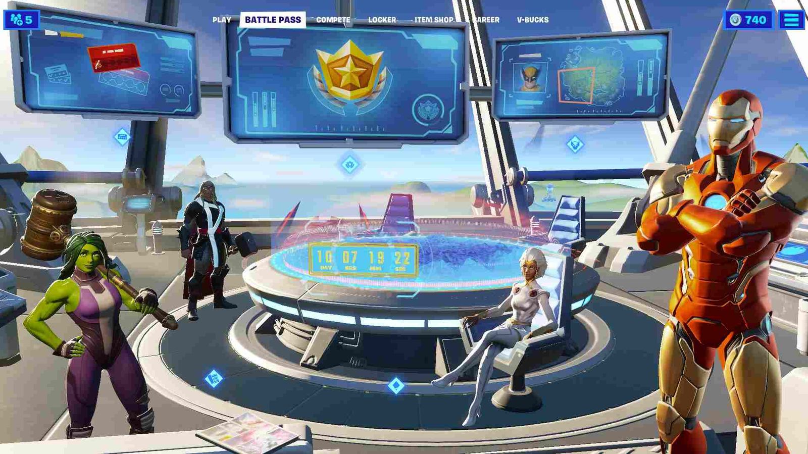 Fortnite Galactus Event Countdown Battle Pass Screen
