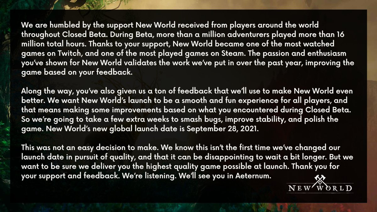 new world release date