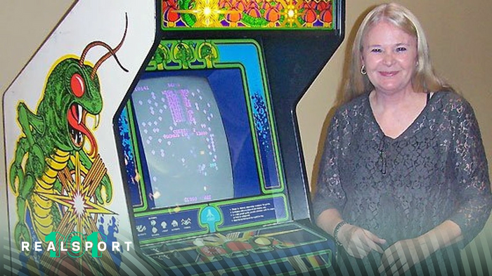 Dona Bailey and her Centipede arcade game