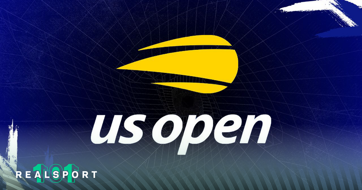 US Open Grand Slam tennis logo with blue background