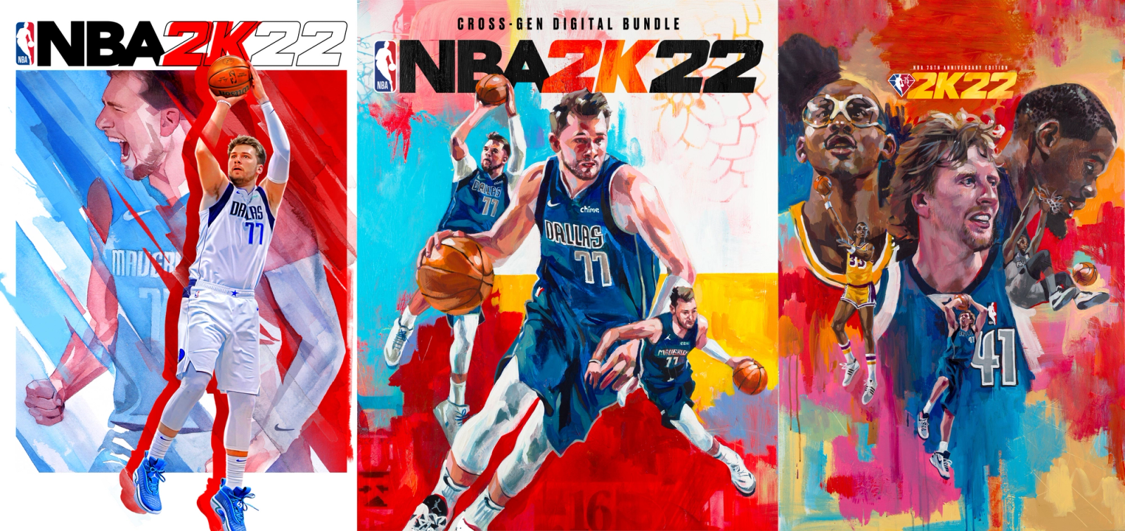 NBA 2K22 luka doncic cover athlete 
