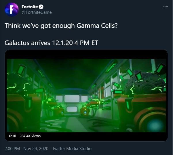 Fortnite Galactus Release Date Skin Items Gamma Cells