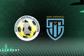 St. Lucia and San Marino football badges with green background