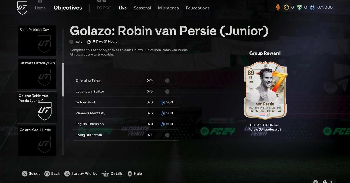 Golazo Icon Van Persie Objective