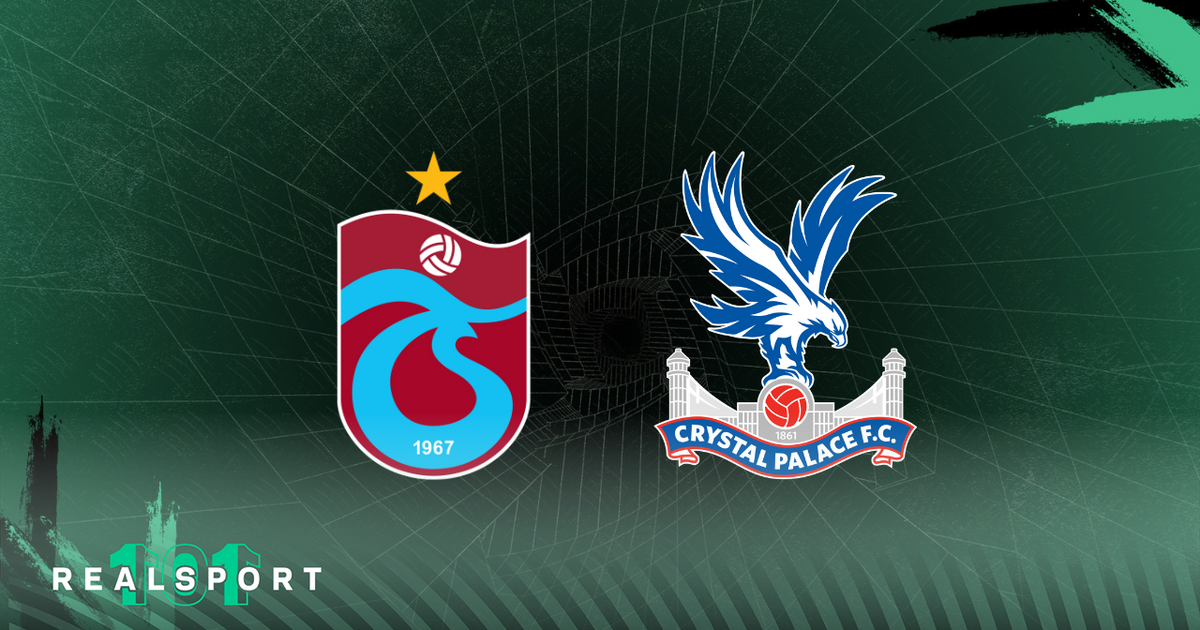 Trabzonspor and Crystal Palace badges with green background
