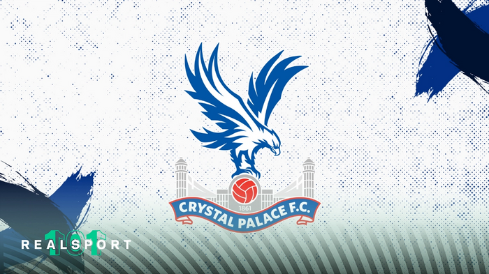Crystal Palace badge with blue and white background