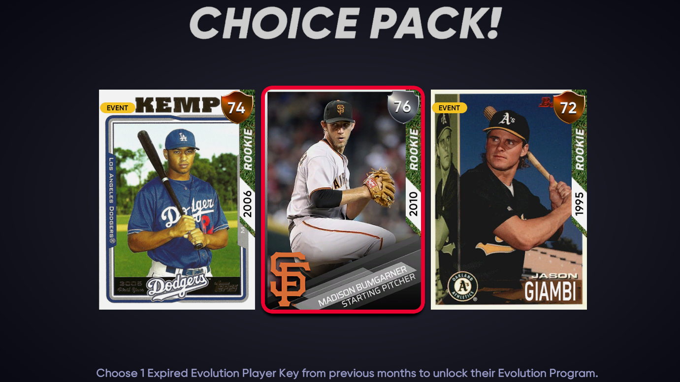 MLB The Show 21 June Daily Moments Program Rewards Choice Pack Evolution Rewind