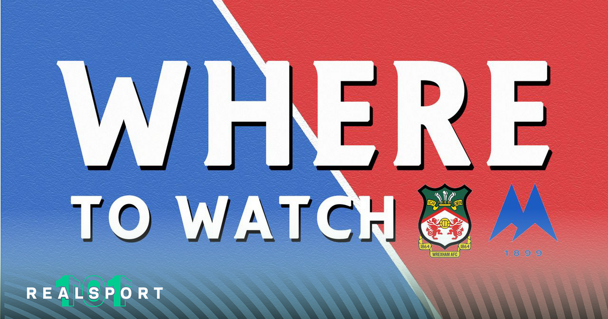 Wrexham and Torquay United badges with Where to Watch text