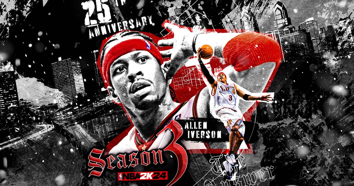 NBA 2K24 Allen Iverson cover