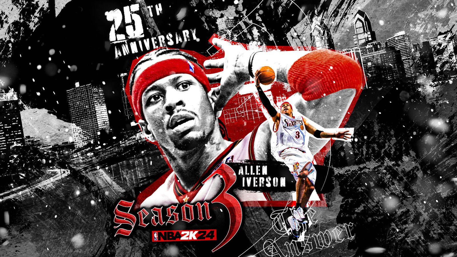 NBA 2K24 Allen Iverson Season 3 cover