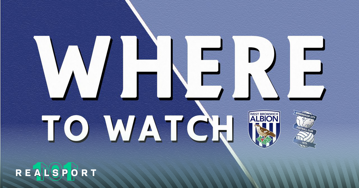West Brom and Birmingham badges with Where to Watch text