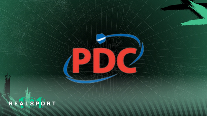 PDC World Darts Championship logo with green background