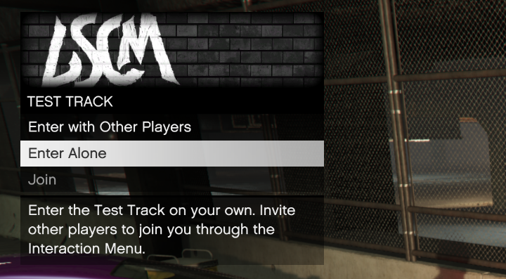 GTA Online Test Track Access