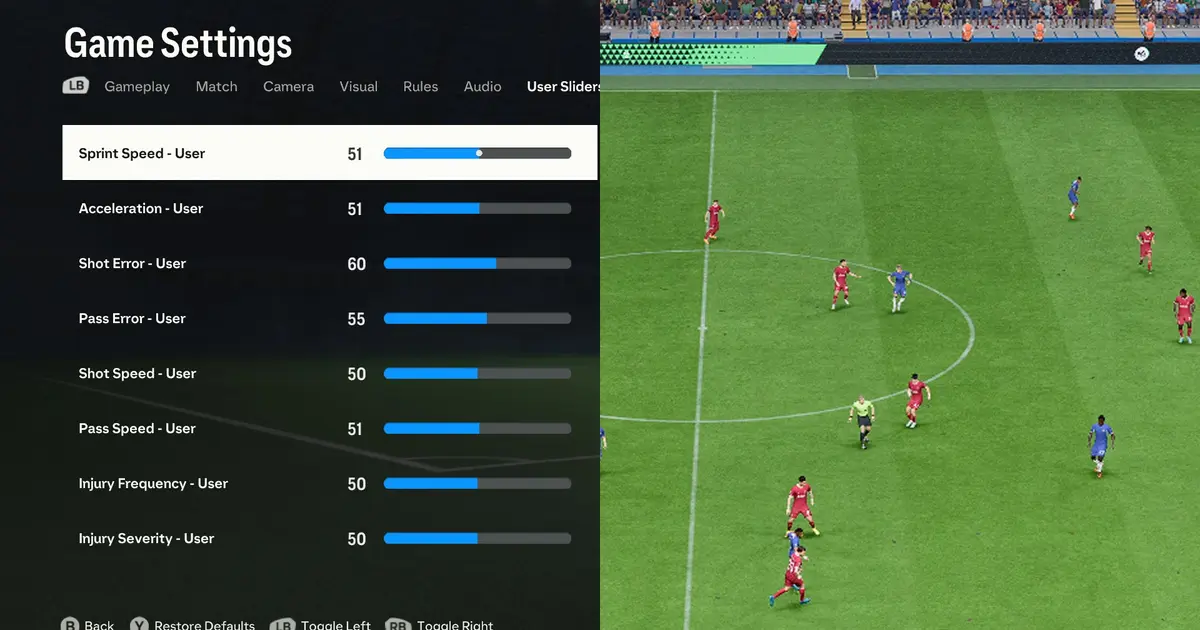 FC 24 Best Sliders For Realistic Gameplay
