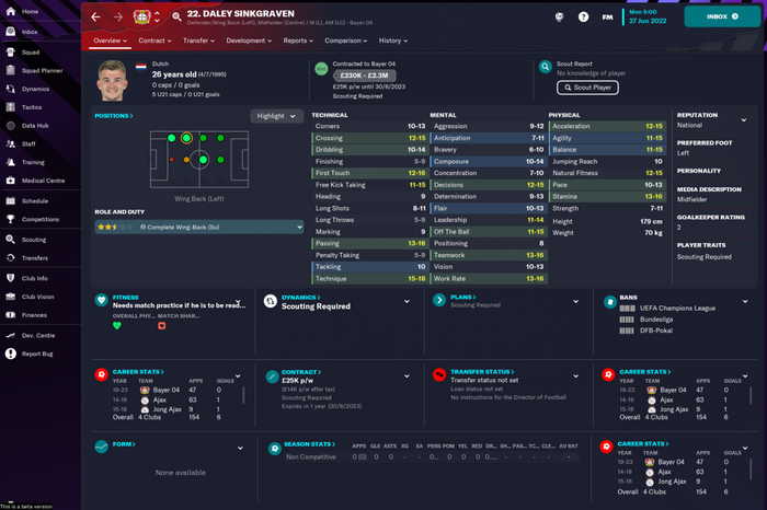 Football Manager 2023 Daley Sinkgraven