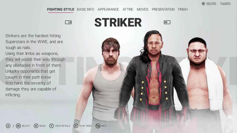 WWE 2K19: All MyPLAYER Fighting Styles - Full List & Guide