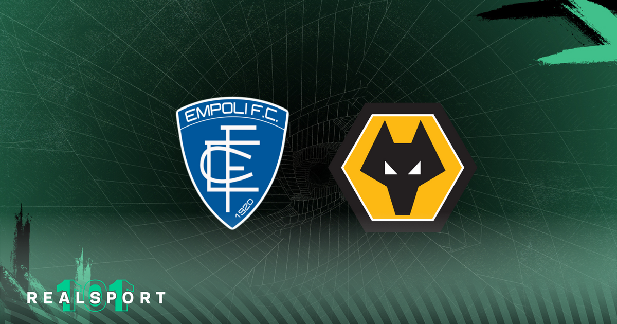 Empoli and Wolves badges with green background