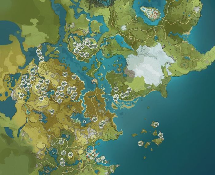 Genshin Impact Qinxin Map Locations
