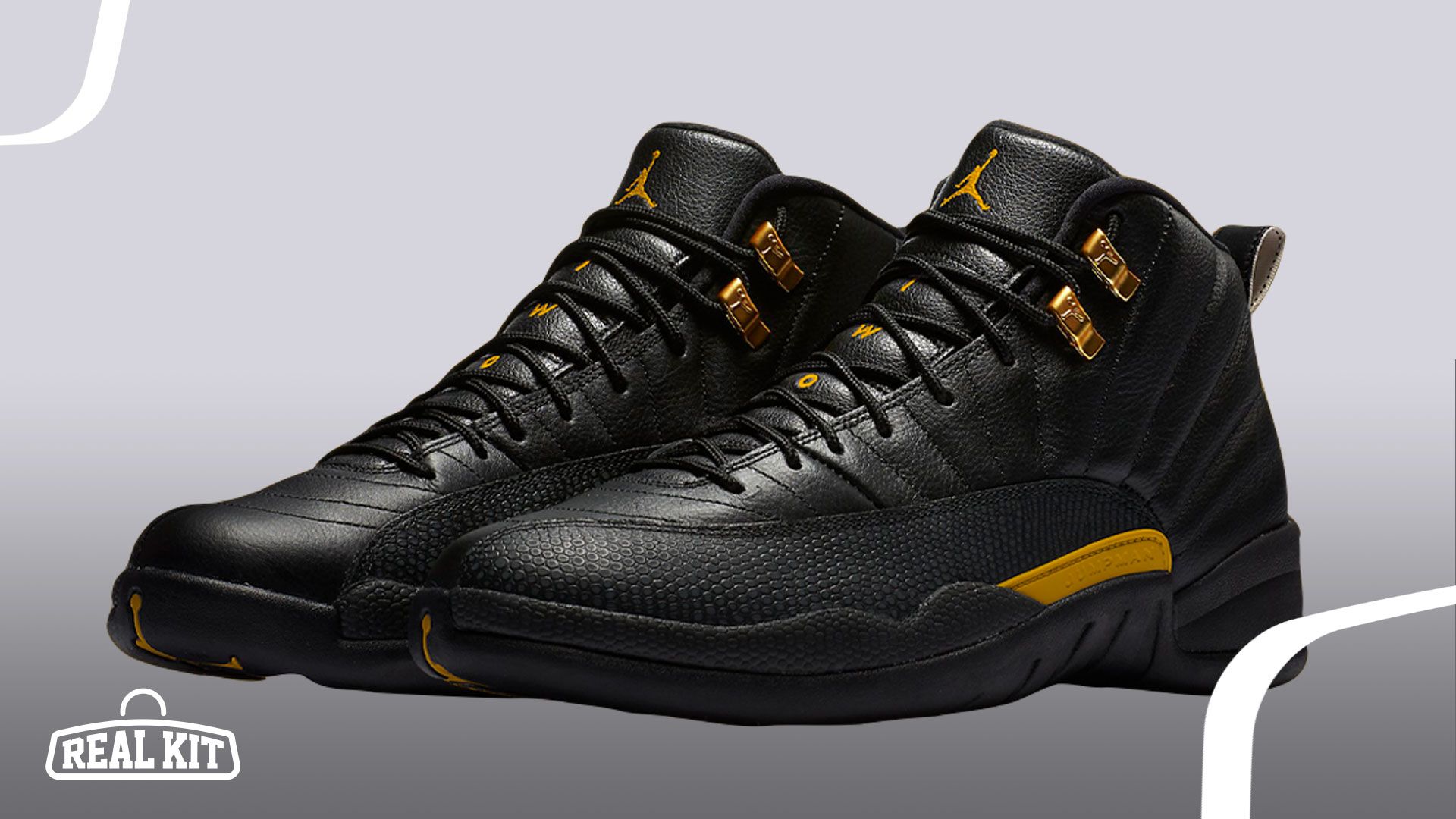 black and gold jordan 12