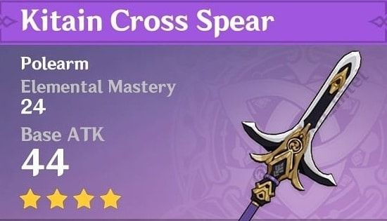 Genshin Impact Kitain Cross Spear