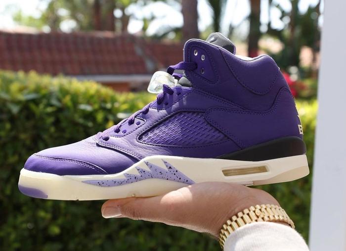 DJ Khaled x Air Jordan 5 "We The Best" product image of a purple sneaker.