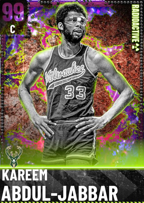 NBA 2K21 Glitched Reality MyTEAM Radioactive Packs Kareem Abdul-Jabbar 