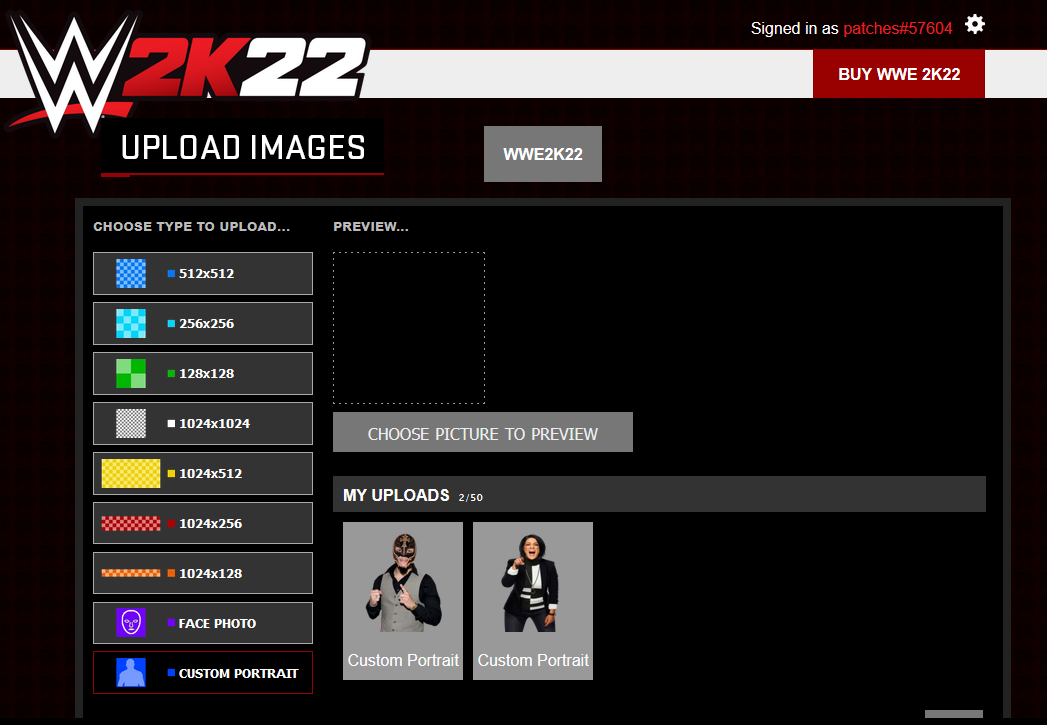 WWE 2K22 Custom Renders: How To Upload A Custom Portrait For Your CAWs