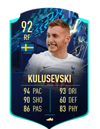 Dejan Kulusevski Fifa 22 Card