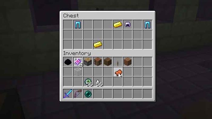 Minecraft saddle in inventory