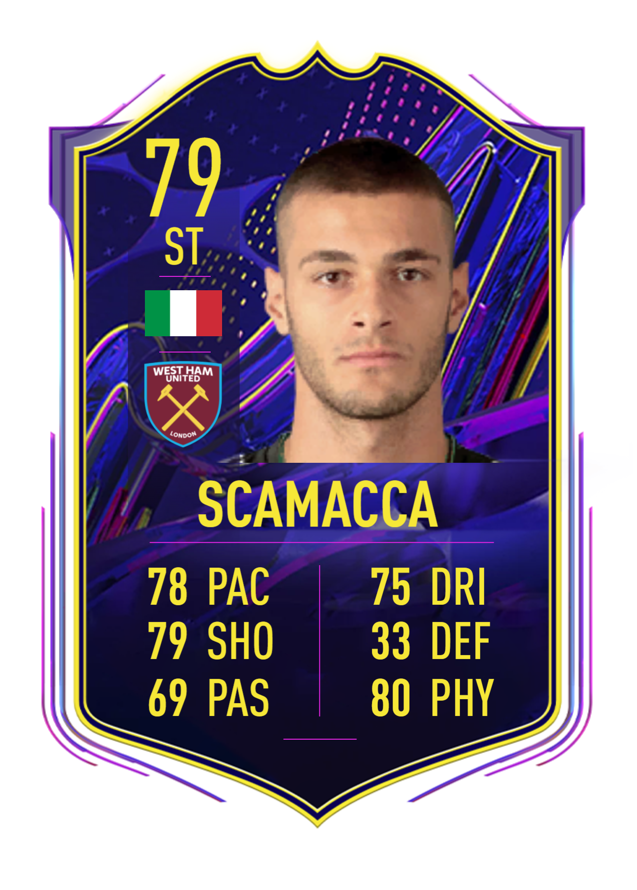FIFA 23 Scamacca rating