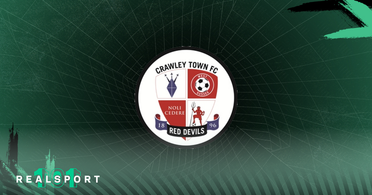 Crawley Town badge with green background