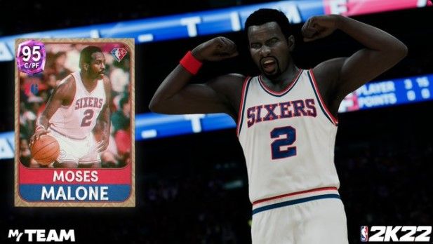 NBA 2K22 MyTEAM Primetime Moments Moses Malone
