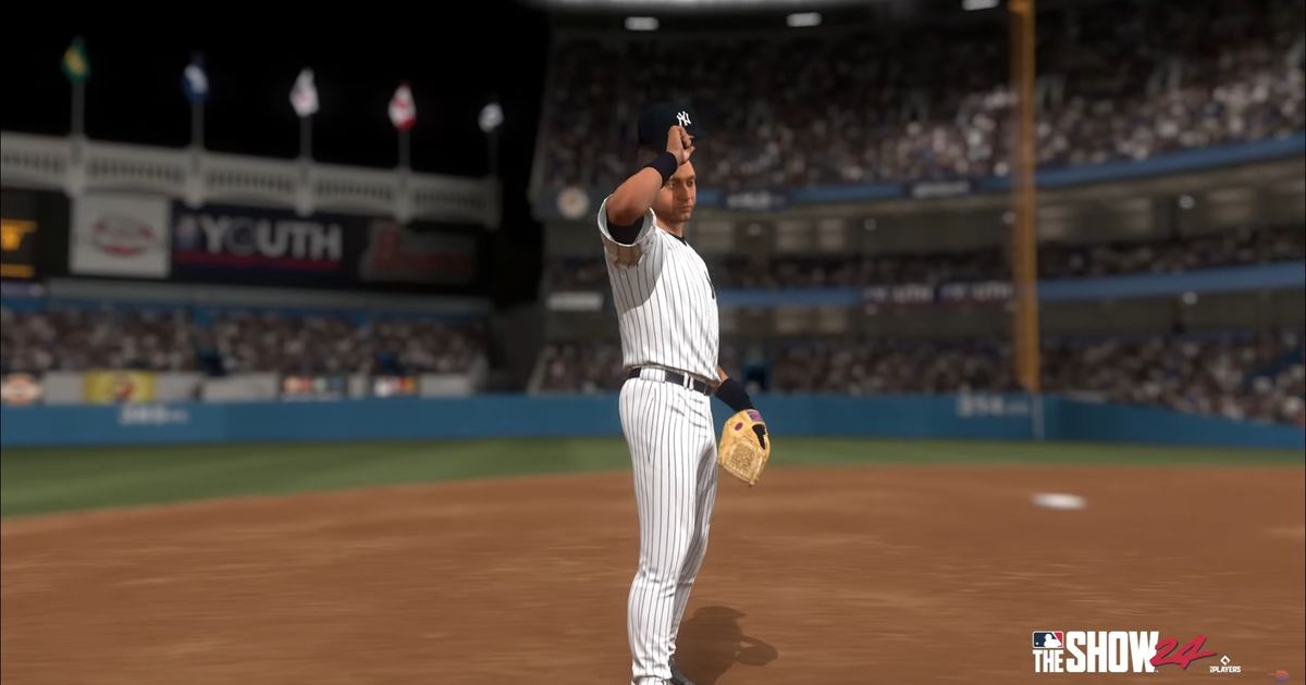 MLB The Show 24 Derek Jeter in-game footage